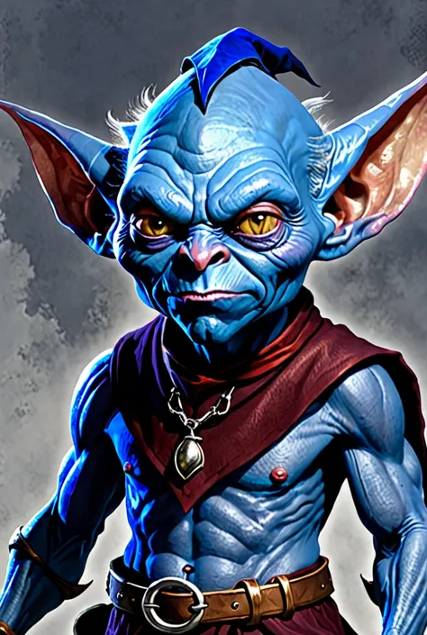 I had a dream about a blue goblin with large ears 