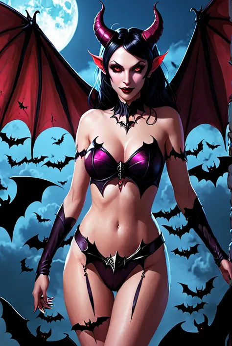 I had a dream about a succubus female demon with bats all over her