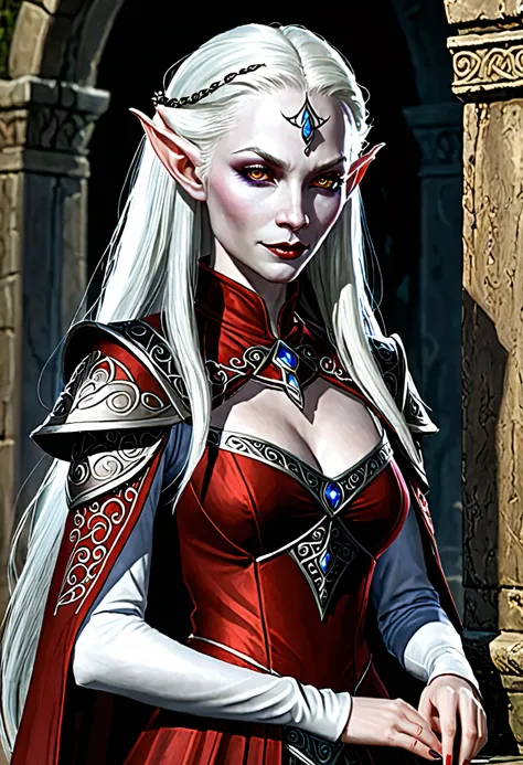 Name: ShiiRaethi Talvaris Race: Szarkai (Red haired,Albino Drow) Age: 80 (Young Adult) ShiiRaethi has a natural talent for political intrigues and thus far navigated polite society through their effective use. Hobnobbing with a foreign noble or advising a ...