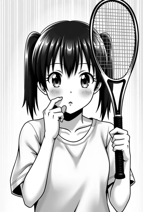 Holding a tennis racket、Anime characters with water dripping down their faces, 4k Manga Wallpaper ,  First Step manga, Ultra HD Anime Wallpaper ,  Manga style manga style  , kentaro miura manga style, High-resolution wallpapers, Tatsuyuki Tanaka HD, Wallpa...