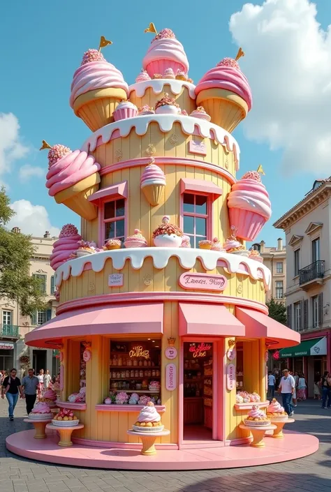 Please Design 12 ft × 12 ft cake shop