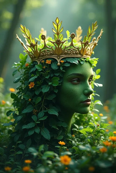 Green beautiful crown