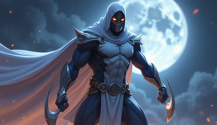 Make an image of Moonknight from the game Marvel Rivals 