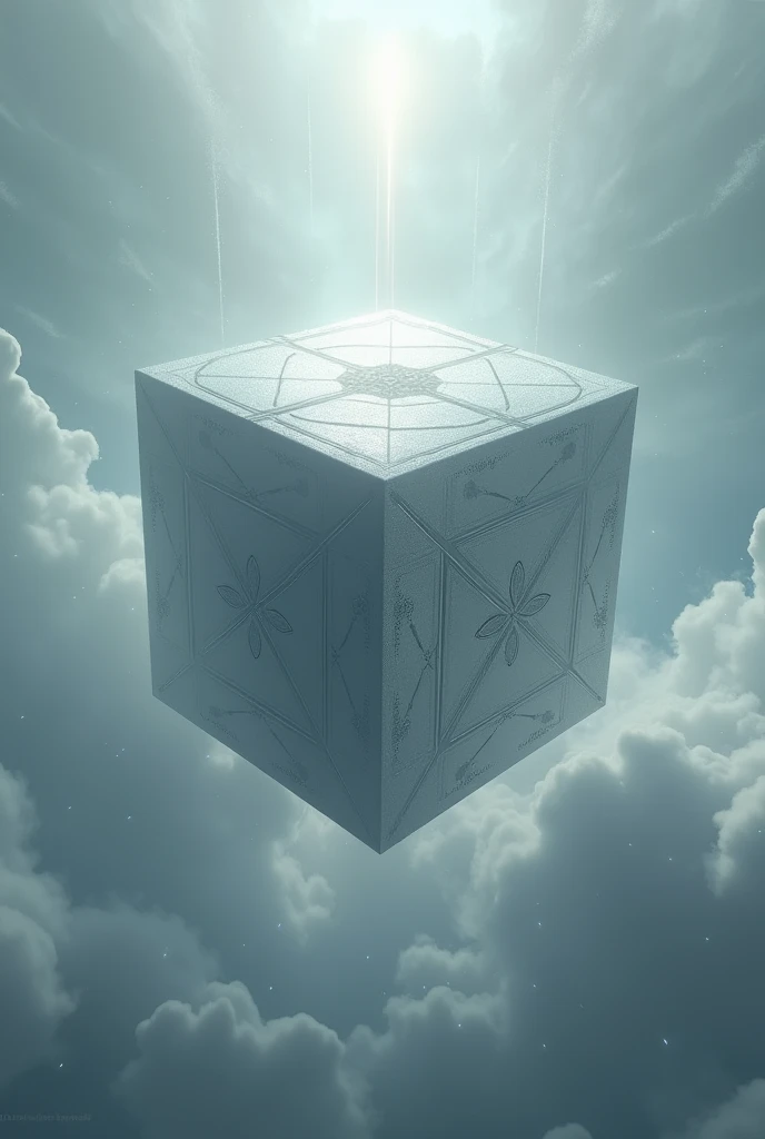 Create a gray heavenly cube
