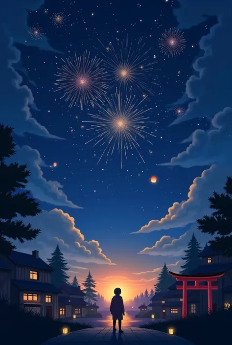 For a poster size of 1080x1920 pixels (portrait) with a New Year theme ala anime Ghibli, here are the specific steps you can follow:

1. Determine the Orientation and Composition

Vertical size (portrait): With dimensions of 1080x1920, focus on vertical, s...