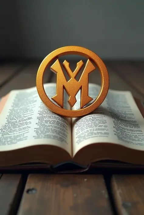 An Open Bible with a video game logo superimposed on the Bible