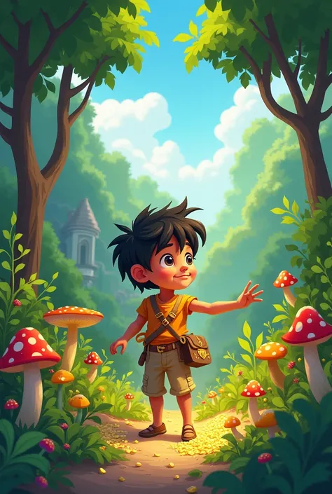 One day Aref was walking through the forest near the village when he stumbled upon a gold bracelet lying in the bushes. çartoon pictures