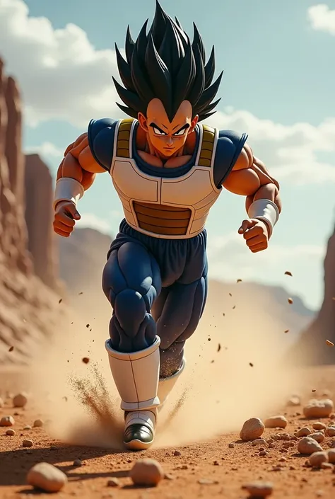 Prince Vegeta runs