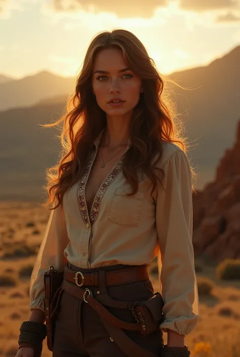 a very pretty women western