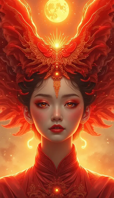 Tori Suzaku Goddess 々Big, beautiful, sophisticated face with a bright vermilion front