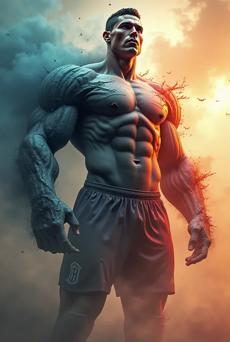 Combine image of mr beast , Cristiano Ronaldo and ishowspeed 