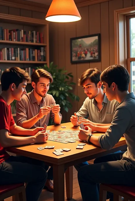 4 Person Playing Card Game Board