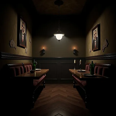 I want to have an image of a room escape cafe with a horror concept.  I dont want an image of a person. Because it was an image of a space .