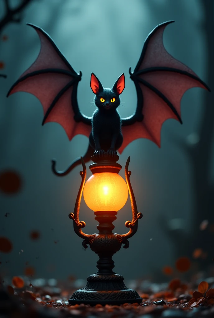 bat and lamp
