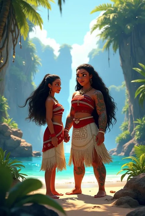 To create Moana and simea resembling to me and my sister 
