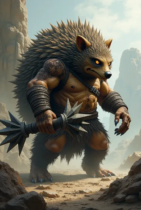 Combine Warrior and Hedgehog with weapon