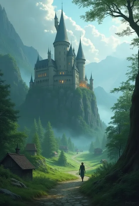 The people of the valley whispered stories about the castle, saying it was enchanted and home to magical beings.