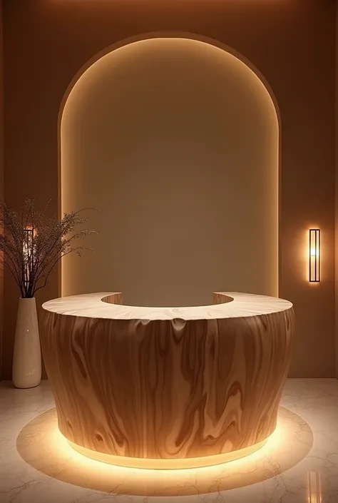 Elegant reception table for foot spa 