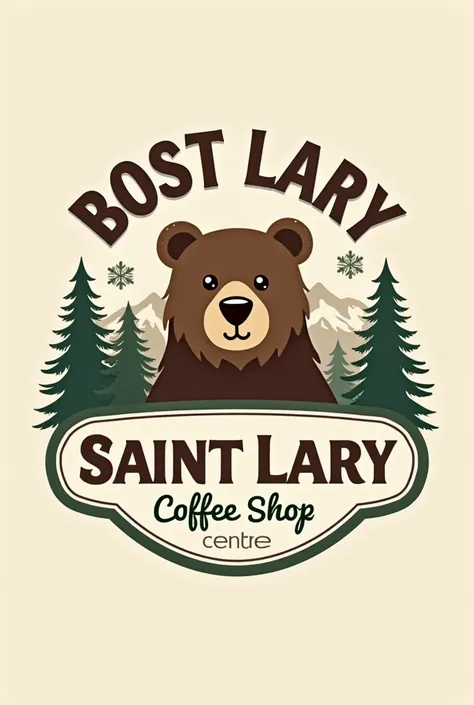 Le logo de lentreprise est un ours et cest un coffee shop à Saint lary 