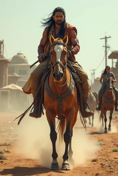 Indian man on his horse Mad Max