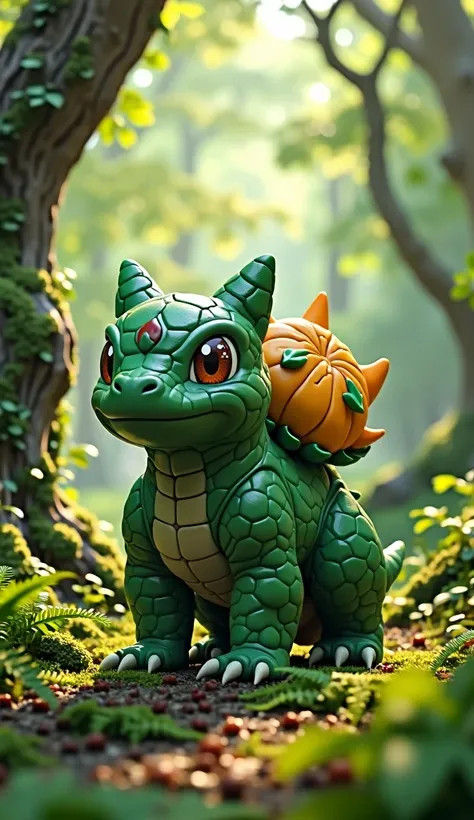 Ultra Realistic Ivysaur in the forest