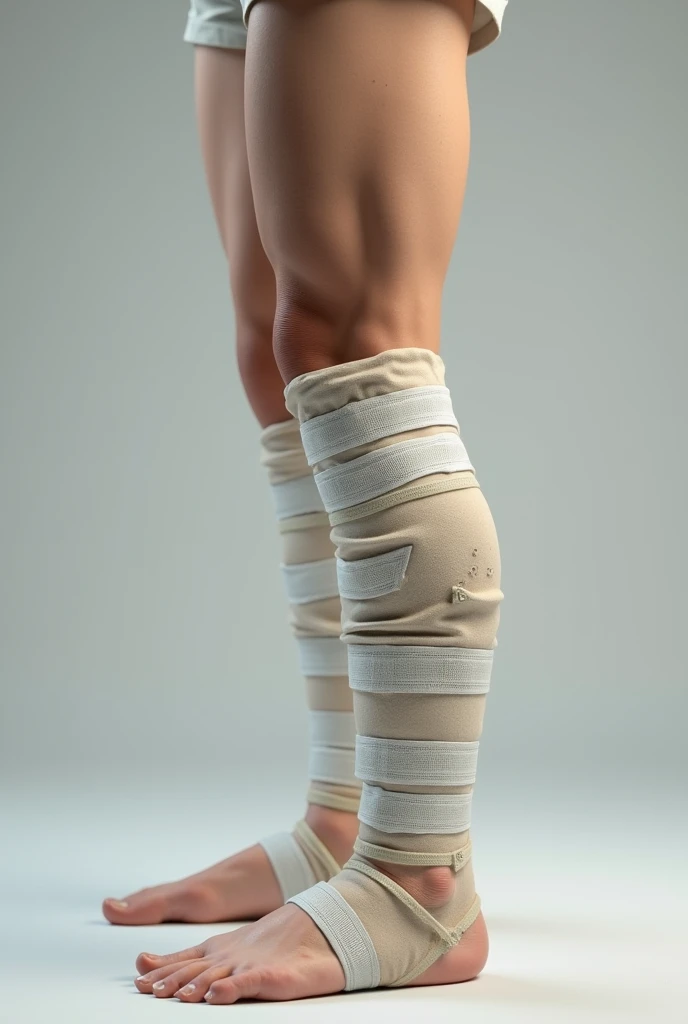 More realistic leg cast