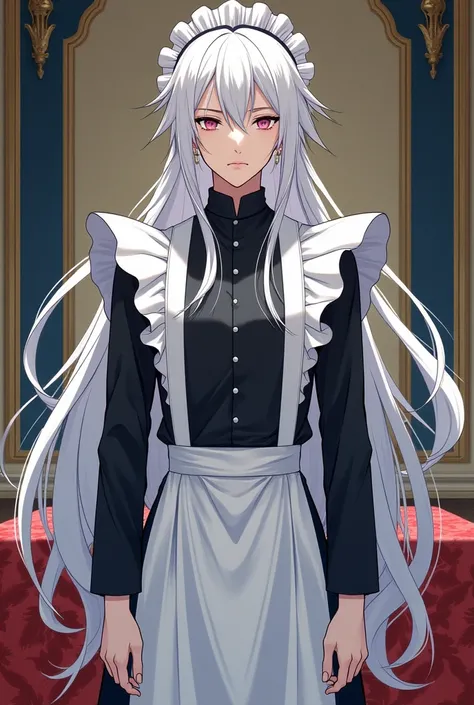 Male maid, White hair, manhwa, arima