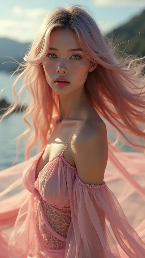 {{{masterpiece}, }}, {extremely detailed CG unity 8k wallpaper}, Amazing, finely detail, solo, {{floating hair}, }, {{Sakura}, }, outdoors, sky, {{wind}, }, detailed background, beautiful detailed eyes, see-through:evening dress:0.3, cleavage, bright pupil...