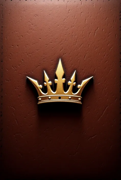 lintorio leather logo with crown  asthetic and premium design