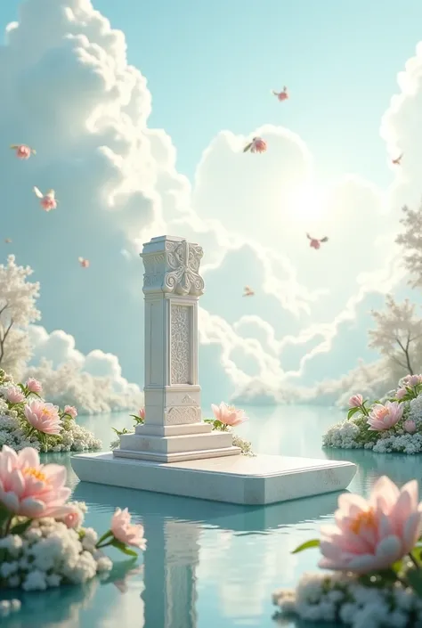 beautiful marker in heaven realistic image