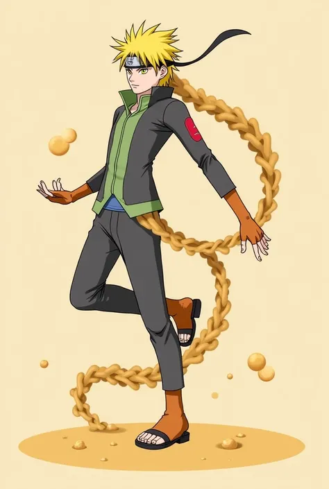 Elemental Affinity: As the One-Tail, Gara can manipulate sand, using it for both offense and defense. His sand is an extension of his chakra, allowing for precise control and rapid movement. Show on Naruto like that 