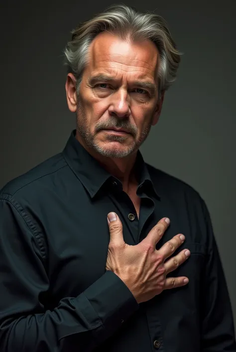 Image of Kevin costner crossing his heart 