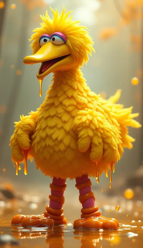 A fusion of big bird and honey liquid 