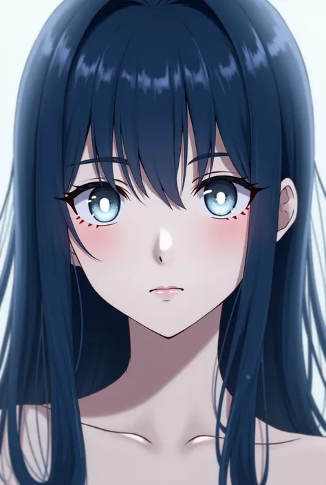  Hinata has dark blue hair and white skin , traits she inherited from her mother , in addition to the typical white eyes of the Hyūga Clan and their hair is long