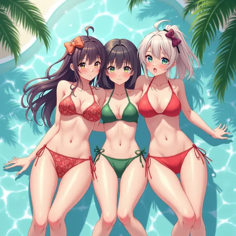 Anime women in bikinis