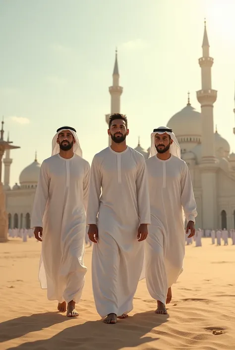 messi, neymar, Rolando performing Hajj in Saudi Arabia
