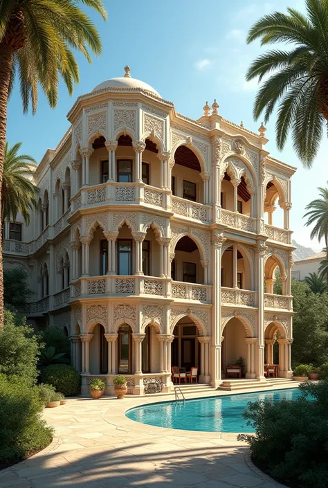 Muscat is the architecture of this villa