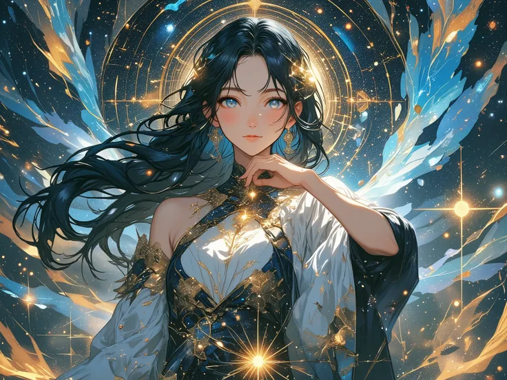 null, that, walnut、goddess、 she resonates with your heart, Participation, chocolate, Starlight , Hummingbird loop, , media, nullの星と月, Research Room、 black hair, blue eyes,