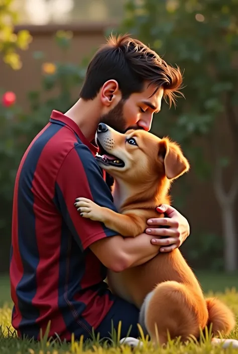 Messi
Kiss with dog