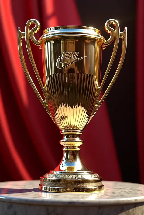  You can create an image of a league cup that looks real? The cup is called Nike Cup 