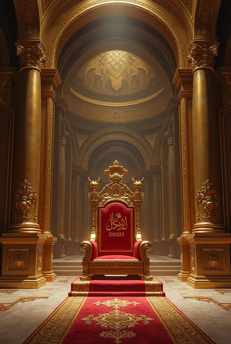 In a large room of gold and silver, there is a luxurious royal chair on which the name Raza Khan Orakzai has been skillfully inscribed in gold leaf clearly. On the wall is written: 2025 is coming. 