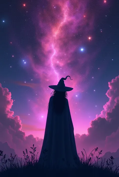 bg witch and stars pink and purple