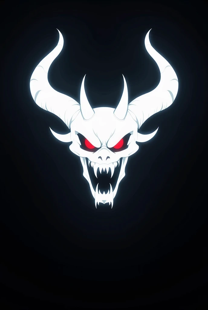 Logo for my gamer channel White Shadow Like a Devil from anime 