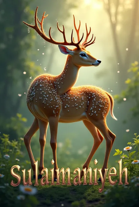 A deer that hugs the name Sulaimaniyeh