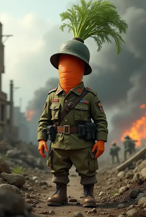 Make me a profile picture that is a military salchipapa shooting in the front 