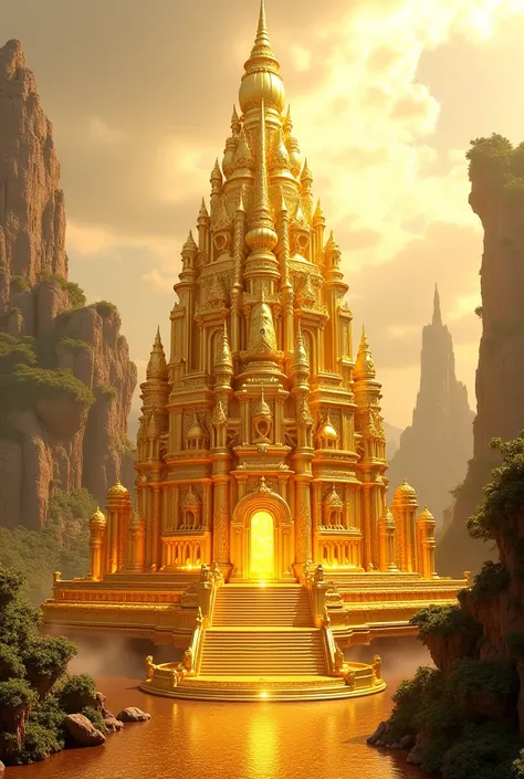 Create ancient temple with puregold 