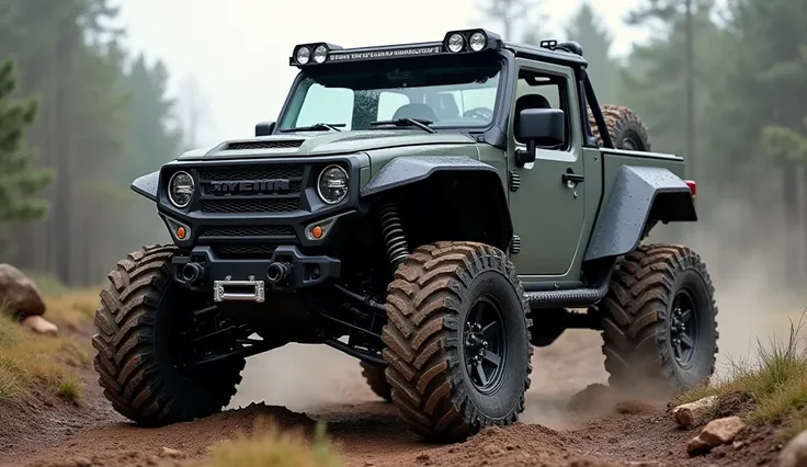 The altas ATV is an insane all terrain Ukraine machine front left view