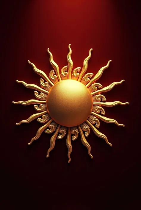 Luxurious sun logo for jewelry brand