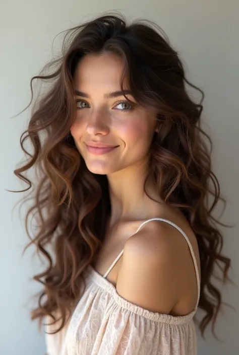 long layers with soft face-framing curls for curly thin hair 