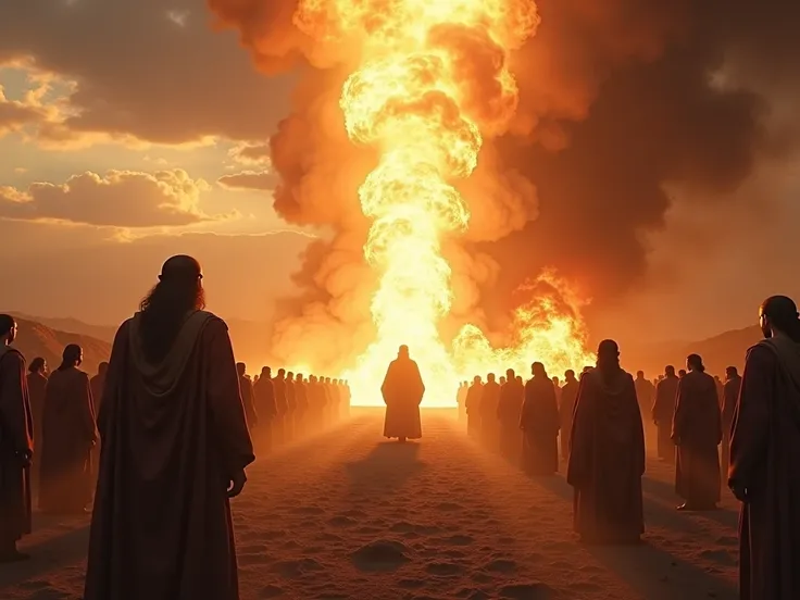 Elijah Challenges Ahab: The One True God Revealed! Witness the fiery showdown between faiths.